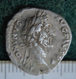 Antoninus Pius,  131 - 161 Ad.  Ancient Roman Silver Denarius Coin In Cond. photo