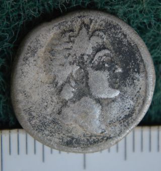 Ancient Roman Republican Coin With Portrait To Identify,  C.  300 - 27 Bc.  Silver Ag photo