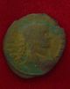 Ancient Roman Follis Unidentified Radiate Crown Vows In Wreath 21 Mm Coins: Ancient photo 1