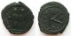 Byz66.  Justin Ii And Sophia (ad 565 - 578) Ae Half Follis Coins: Ancient photo 1