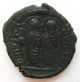 Byz66.  Justin Ii And Sophia (ad 565 - 578) Ae Half Follis Coins: Ancient photo 2
