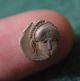 Thrace,  Mesembria Ar Diobol - Corinthian Helmet / Wheel,  400 - 350 Bc.  Silver Coin Coins: Ancient photo 4