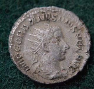 Ancient Roman Gordian Iii Silver Antonianus,  238 - 244 Ad.  Ar Coin Rome Cond. photo