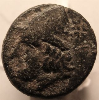 Ancient Greek Coin/troas/birytis/kabeiros/peleus/club/wreath photo
