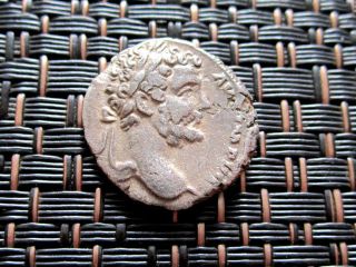 Silver Ar Denarius Septimius Severus 193 - 211 Ad Ancient Roman Coin photo
