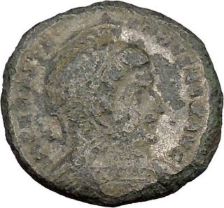 Constantine I The Great 318ad Ancient Roman Coin Two Victory Goddess Cult I37561 photo