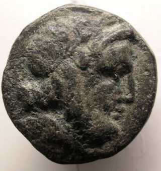 Ancient Greek Coin/phrygia/eumeneia/zeus/oak Wreath photo