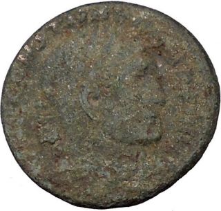 Constantine I The Great 312ad Ancient Roman Coin Genius Protection Wealth I36109 photo
