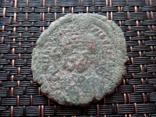 Maurice Tiberius 582 - 602 Ad Ae Follis Constantinople Ancient Byzantine Coin photo