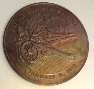 Battle Of Orleans Chalmette Battlefield Andrew Jackson Coin Medal Medallion photo
