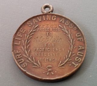 1952 Australia Portsea Life Saving Club Bronze Medallion photo