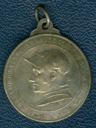 1914 Belgium Medal To Honor The Soldiers Of World War I By P.  Theunis photo
