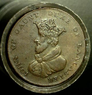 1794 Lancaster Half Penny Conder Token From 18th Century Great Britain photo