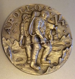 Apollo 14 Affer Numbered Coin Medal Medallion Nasa Space Moon photo