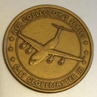 Air Force Association Afa C - 17 Globemaster Coin Medal Aviation Aircraft Airplane photo