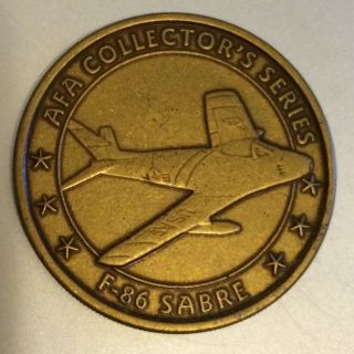 Air Force Association Afa F - 86 Sabre Token Coin Medal Aviation Aircraft Airplane photo