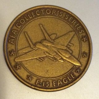 Air Force Association Afa F - 15 Eagle Token Coin Medal Aviation Aircraft Airplane photo
