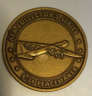 Air Force Association Afa B - 36 Peacemaker Token Coin Medal Aviation Aircraft photo