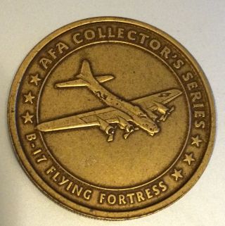 Air Force Association Afa B - 17 Flying Fortess Token Coin Medal Aviation Aircraft photo