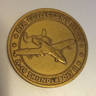 Air Force Association Afa A - 10 Thunderbolt Ii Token Coin Medal Aviation Aircraft photo