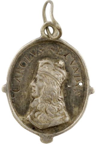 Charles Ii,  Exile Or Restoration Silver Badge photo