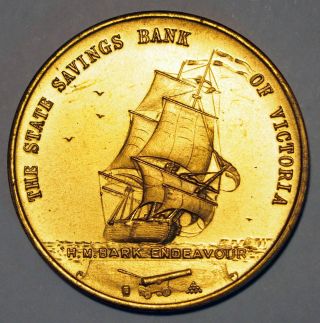 1770 - 1970 Captain James Cook Bicentenary Medallion - Victoria - Australia photo
