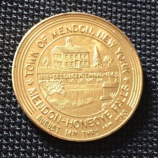 Mendon Honeoye Falls York So Called Half Dollar Trade Token Coin Medal photo