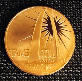 1970 Token And Medal Society Tams Convention St.  Louis Missouri Arch Coin Medal photo