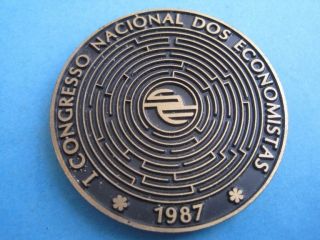 I National Congress Of Economists Portugal 1987 Bronze Medal photo