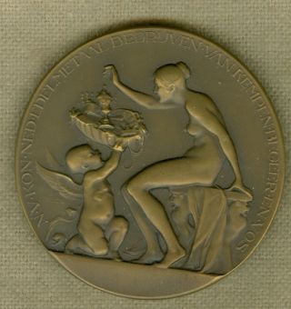 20th Century Dutch Medal To Commemorate The Van Kempen And Beeger Silver Company photo