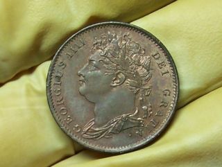 Great Britain (uk) - George Iv Farthing,  1825 (s - 3822) - Very photo