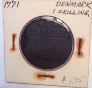 1771 Denmark 1 Skilling photo