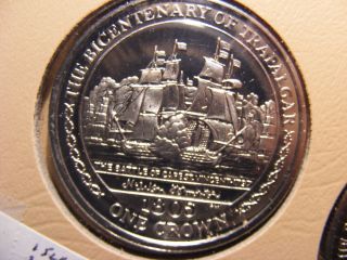 Isle Of Man Crown,  2005,  The Battle Of Cape St.  Vincent,  P/l Uncirculated,  C/n photo