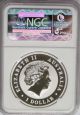 Ngc Registry Ms70 2014 Australia Kookaburra Horse Privy Dollar $1 Silver 1oz Ag Australia photo 1