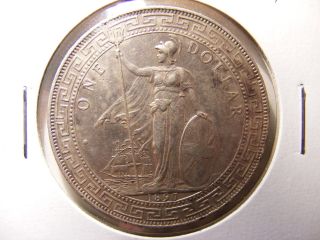 Great Britain Silver Trade Dollar,  1897, photo