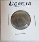 1960 Five Cents Liberian Coin Sailing Ship Design Africa photo 1