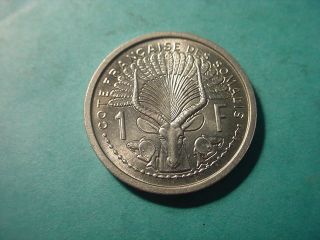 French Somalia 1959 1 - Franc In Uncirculated photo
