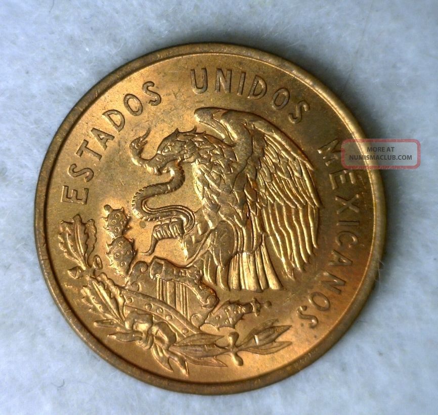 Mexico 10 Centavos 1955 Red Bu Mexican Coin stock 0023 mexico-10-centavos-1955-red-bu-mexican-coin-stock-0023