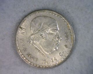 Mexico Peso 1947 Uncirculated Silver Coin (stock 0284) photo