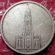 1935 - A Germany 5 Reichsmark.  Potsdam Garrison Church.  90 Silver.  Strong Detail Germany photo 1