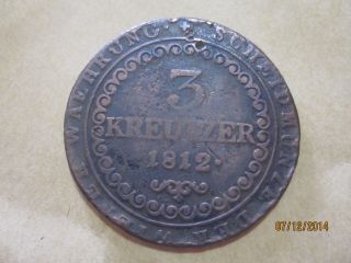 3 Kreuzer 1812b - Austria photo
