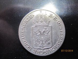 6 Kreuzer 1849 Austria - Silver Coin Xf photo