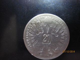 20 Kreuzer 1868 Austria - Silver photo