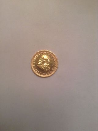 1973 South African One Rand (1r) Gold Coin photo