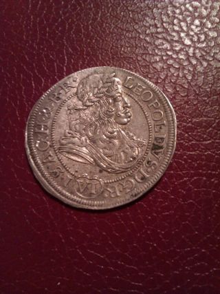 Austria Rdr Leopold I Habsburg 6 Kreuzer 1683 Shs Xf Silver Coin 2.  99gr 26mm photo