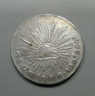 1874 Mexico Peso - 8 Reales photo