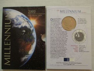 1999 - 2000 United Kingdom The Millennium Crown,  5 Pounds,  Uncirculated Coin photo
