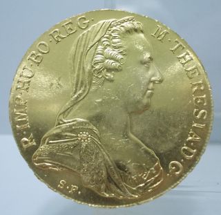 Austria 1780 Maria Theresa Thaler Re - Strike Silver Coin Bu photo