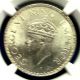 India/british 1940b George Vi Silver Ngc Ms62 Bu One Rupee Scarce India photo 2