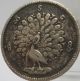 Murma 1852 Cs1214 Peacock Mat Silver Coin Rare Asia photo 3